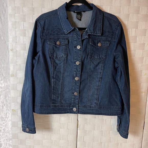 NWOT Baccini denim Jacket Petite XL - Picture 3 of 12